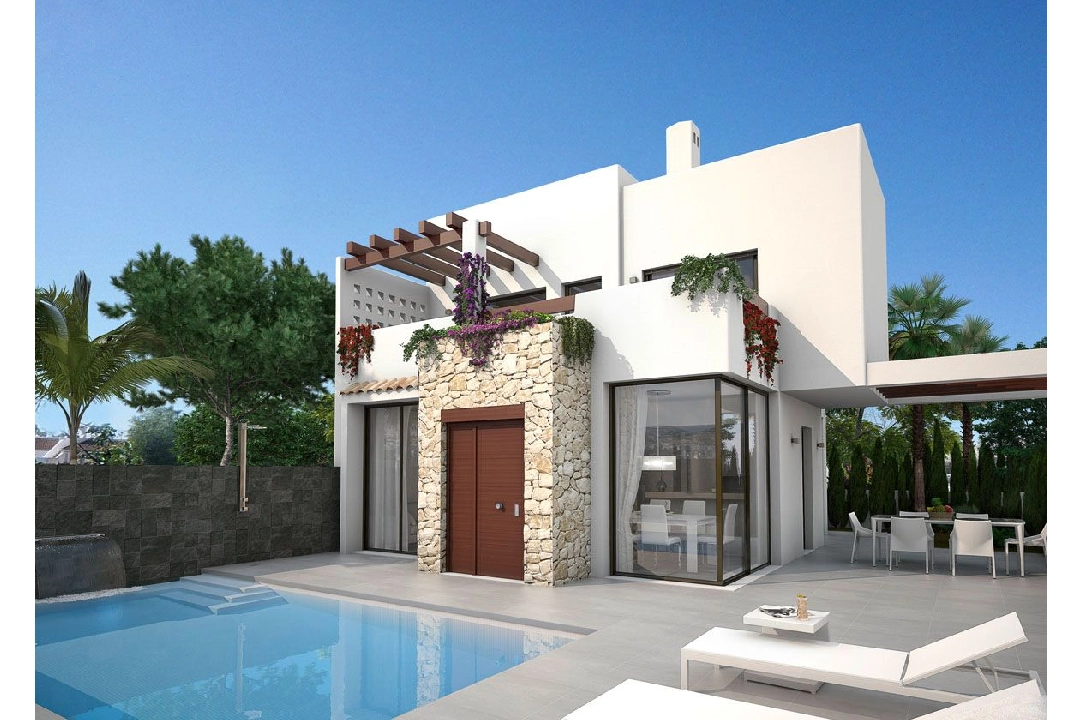 villa en Los Belones(Murcia) en venta, superficie 146 m², estado first owner, aire acondicionado, parcela 430 m², 3 dormitorios, 3 banos, piscina, ref.: HA-LBN-110-E02-1