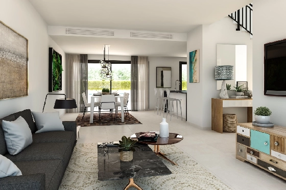 Villa in Denia zu verkaufen, Wohnfläche 144 m², Zustand Erstbezug, Klimaanlage, Grundstück 220 m², 3 Schlafzimmer, 3 Badezimmer, ref.: GC-1518-4