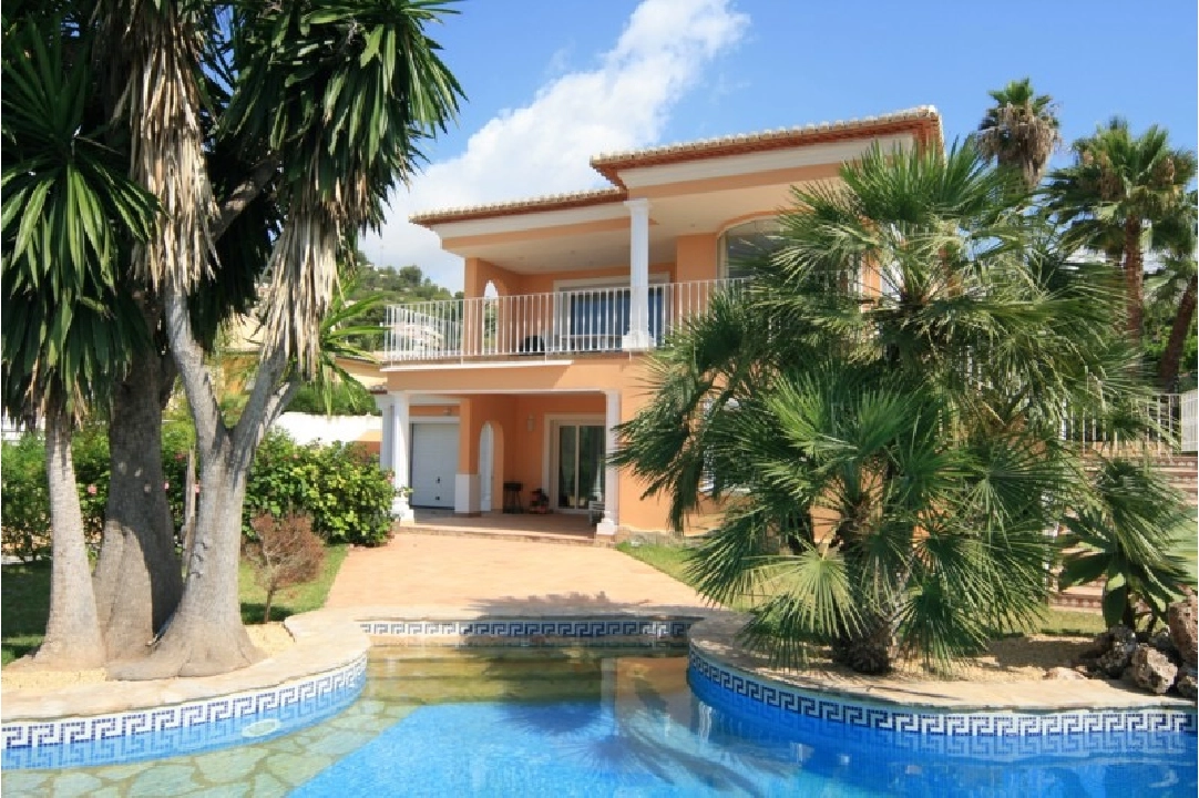 villa en Moraira en venta, superficie 300 m², aire acondicionado, parcela 800 m², 4 dormitorios, 3 banos, piscina, ref.: CA-H-1299-AMB-3