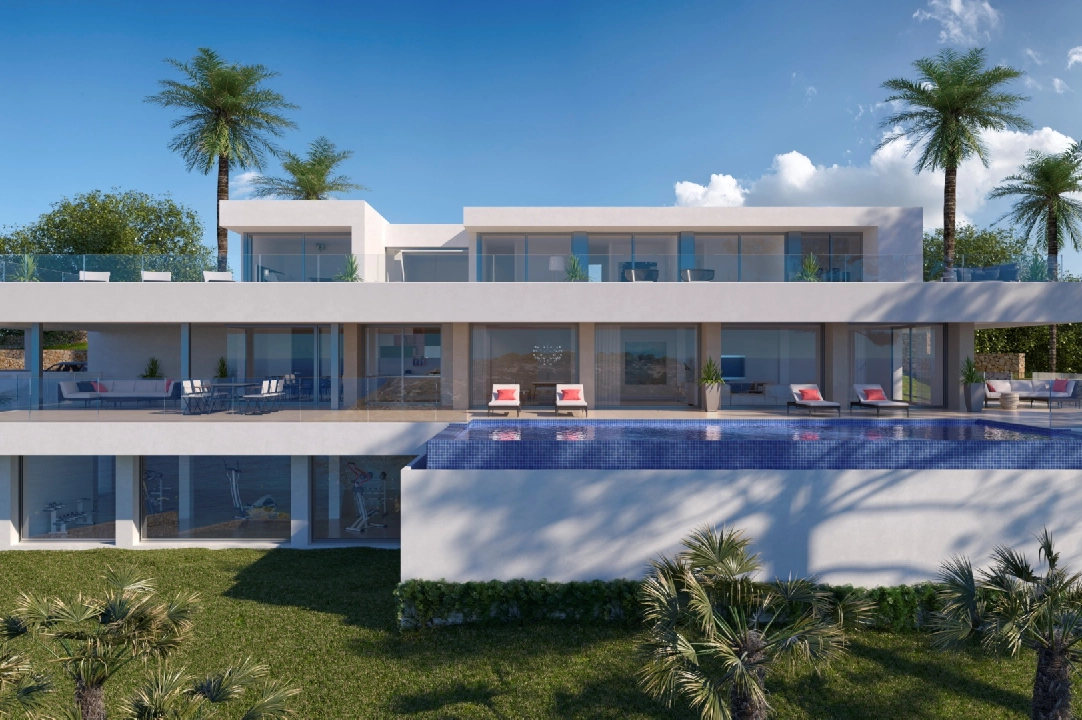 villa en Cumbre del Sol(Residencial Plus Jazmines) en venta, superficie 404 m², parcela 2393 m², 6 dormitorios, 7 banos, piscina, ref.: VA-AJ066-2