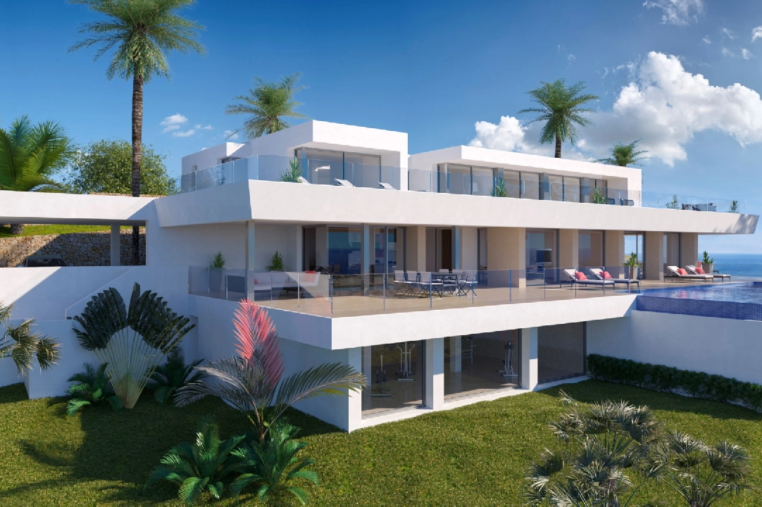 villa en Cumbre del Sol(Residencial Plus Jazmines) en venta, superficie 404 m², parcela 2393 m², 6 dormitorios, 7 banos, piscina, ref.: VA-AJ066-4