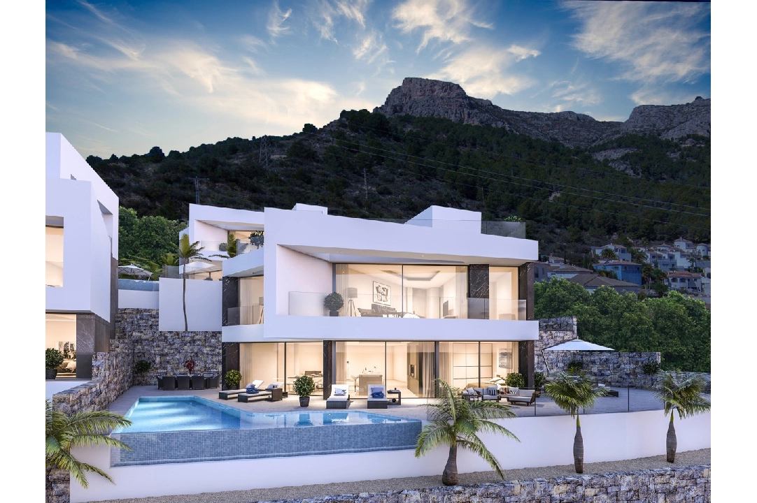 villa en Calpe en venta, superficie 410 m², aire acondicionado, parcela 675 m², 4 dormitorios, 4 banos, piscina, ref.: CA-H-1371-AMB-3