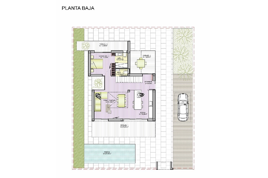 villa en Dehesa de Campoamor en venta, superficie 307 m², estado first owner, parcela 500 m², 4 dormitorios, 4 banos, piscina, ref.: HA-DCN-100-E15-9