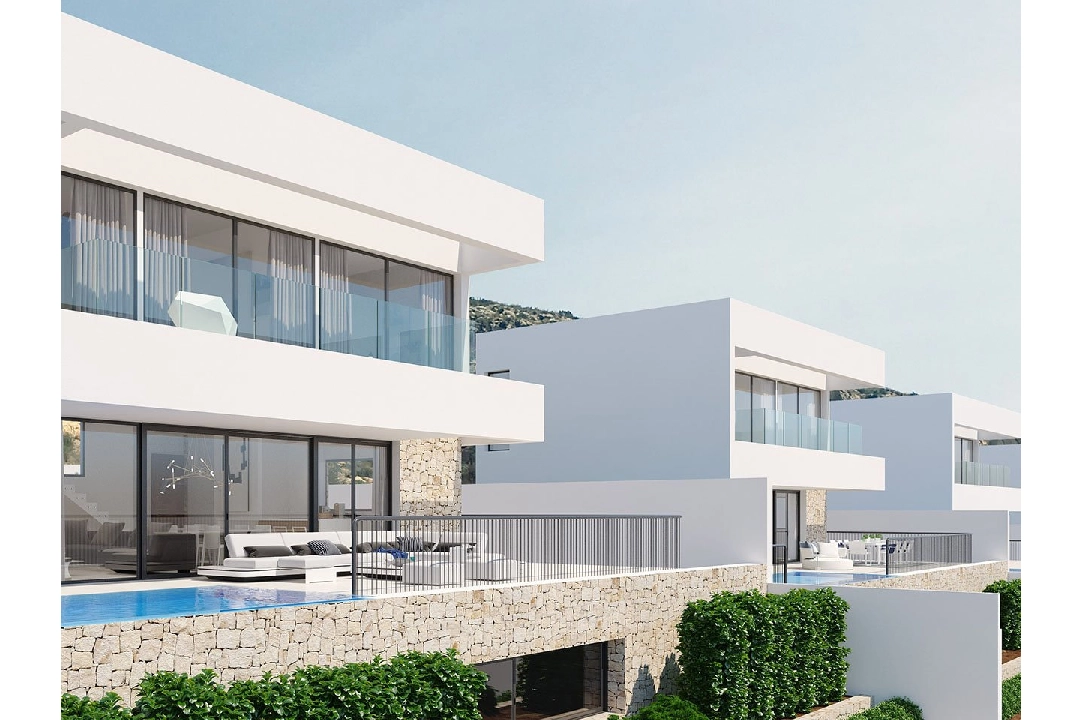 villa en Finestrat en venta, superficie 260 m², estado first owner, + fussboden, aire acondicionado, parcela 459 m², 4 dormitorios, 3 banos, piscina, ref.: HA-FIN-280-E03-1