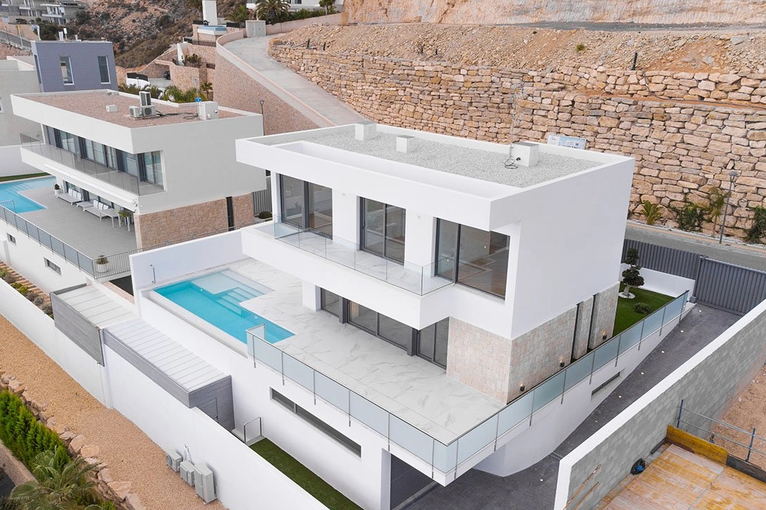 villa en Finestrat en venta, superficie 260 m², estado first owner, + fussboden, aire acondicionado, parcela 459 m², 4 dormitorios, 3 banos, piscina, ref.: HA-FIN-280-E03-2