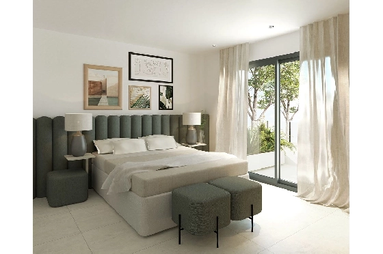 Eck-Reihenhaus in Santa Pola zu verkaufen, Wohnfläche 93 m², Zustand Erstbezug, Grundstück 113 m², 3 Schlafzimmer, 3 Badezimmer, Pool, ref.: HA-SPN-631-Q01-6