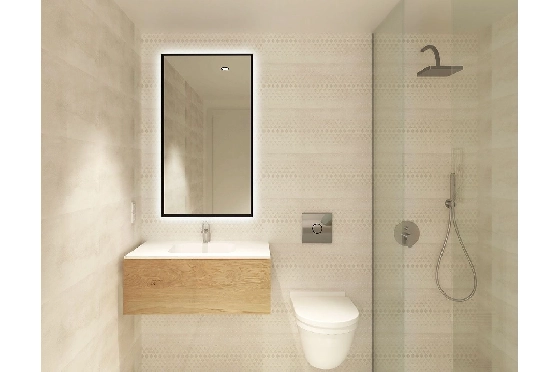Eck-Reihenhaus in Santa Pola zu verkaufen, Wohnfläche 93 m², Zustand Erstbezug, Grundstück 113 m², 3 Schlafzimmer, 3 Badezimmer, Pool, ref.: HA-SPN-631-Q01-7
