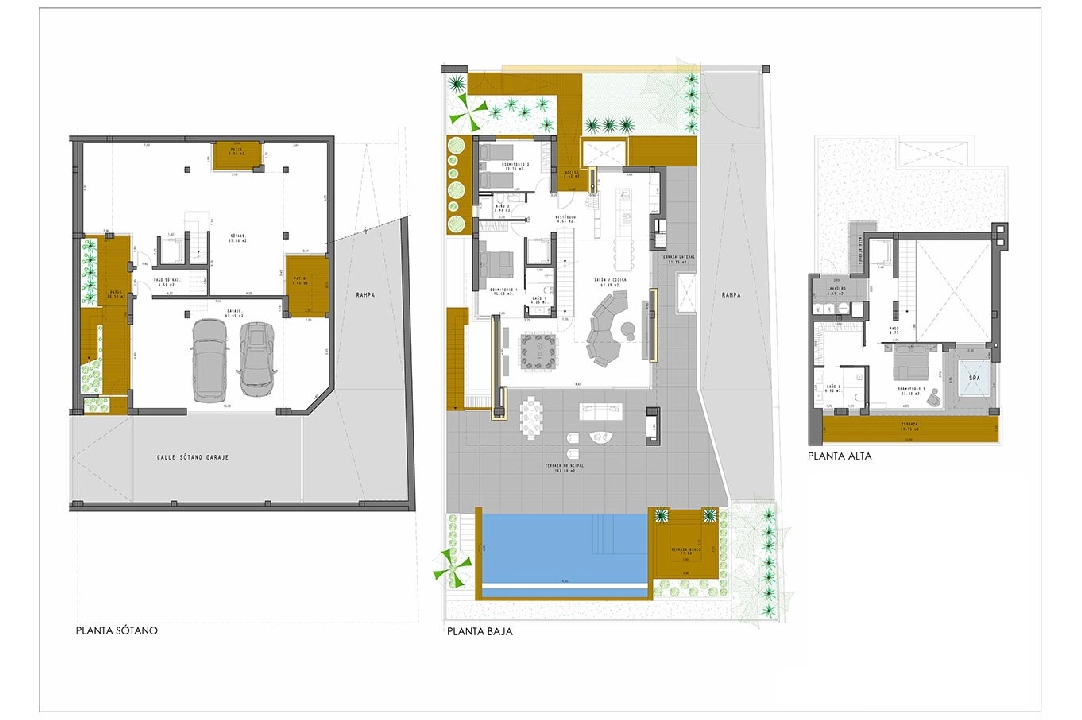 villa en Algorfa en venta, superficie 399 m², estado first owner, + fussboden, aire acondicionado, parcela 469 m², 3 dormitorios, 3 banos, piscina, ref.: HA-ARN-111-E02-11