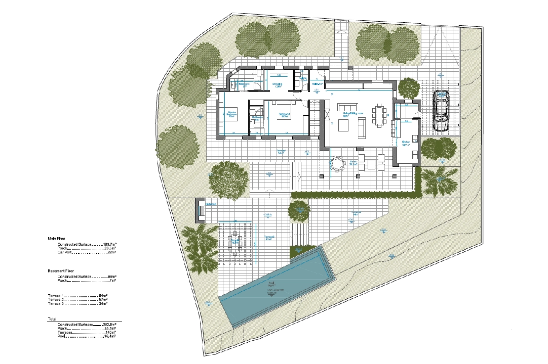 villa en Benitachell(Cumbre del Sol) en venta, superficie 282 m², ano de construccion 2022, aire acondicionado, parcela 891 m², 4 dormitorios, 3 banos, piscina, ref.: BI-BX.H-182-7