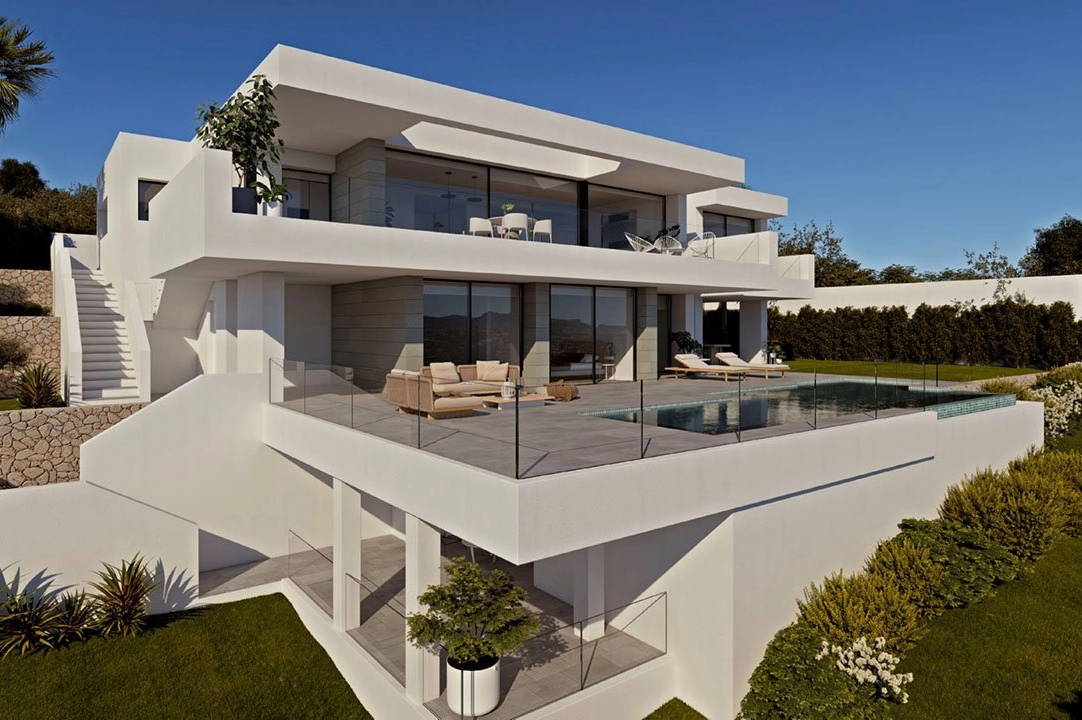 villa en Cumbre del Sol en venta, superficie 693 m², estado first owner, aire acondicionado, parcela 1158 m², 3 dormitorios, 3 banos, piscina, ref.: HA-CDN-200-E13-1