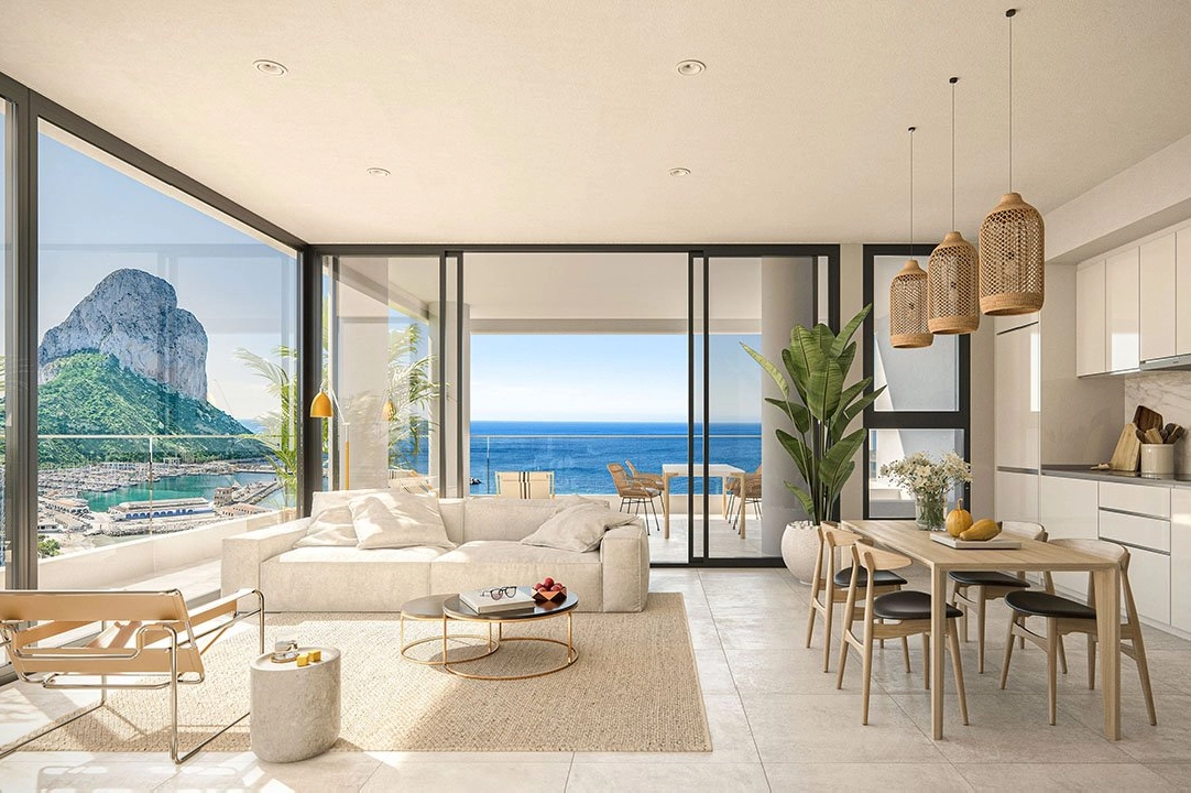 apartamento en la planta superior en Calpe en venta, superficie 119 m², estado first owner, aire acondicionado, 3 dormitorios, 2 banos, piscina, ref.: HA-CAN-130-A03-1