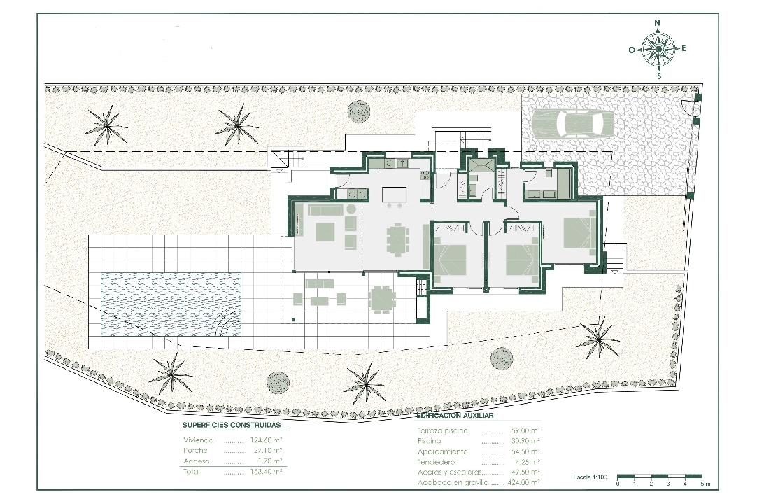 villa en Benissa en venta, superficie 153 m², ano de construccion 2022, aire acondicionado, parcela 800 m², 3 dormitorios, 2 banos, piscina, ref.: BI-BE.H-866-3