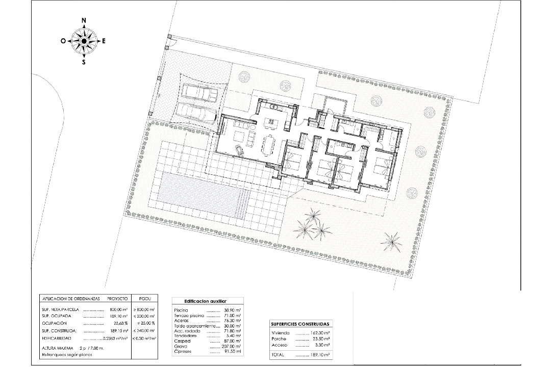 villa en Calpe en venta, superficie 192 m², aire acondicionado, parcela 800 m², 4 dormitorios, 3 banos, piscina, ref.: BI-CA.H-442-3