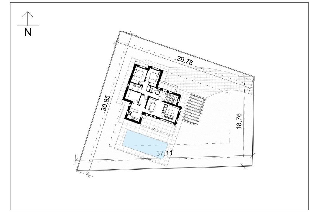 villa en Calpe(Buenavista) en venta, superficie 154 m², aire acondicionado, parcela 822 m², 3 dormitorios, 2 banos, piscina, ref.: BP-6399CAL-9