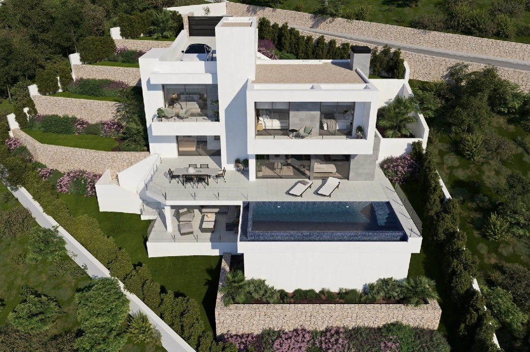 villa en Cumbre del Sol(Lirios Sunrise) en venta, superficie 169 m², parcela 805 m², 3 dormitorios, 3 banos, piscina, ref.: VA-AL031-1