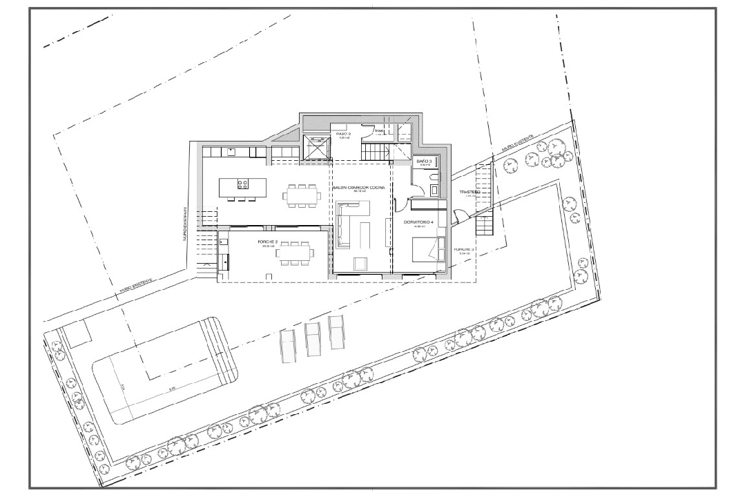 villa en Calpe(Cometa) en venta, superficie 307 m², aire acondicionado, parcela 1000 m², 4 dormitorios, 3 banos, ref.: BP-6453CAL-4