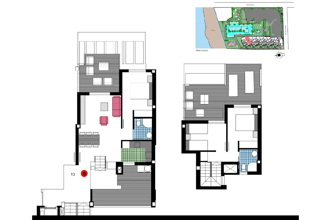 atico en Denia en venta, superficie 98 m², ano de construccion 2023, estado mint, + KLIMA, aire acondicionado, 3 dormitorios, 2 banos, piscina, ref.: AS-1723-6