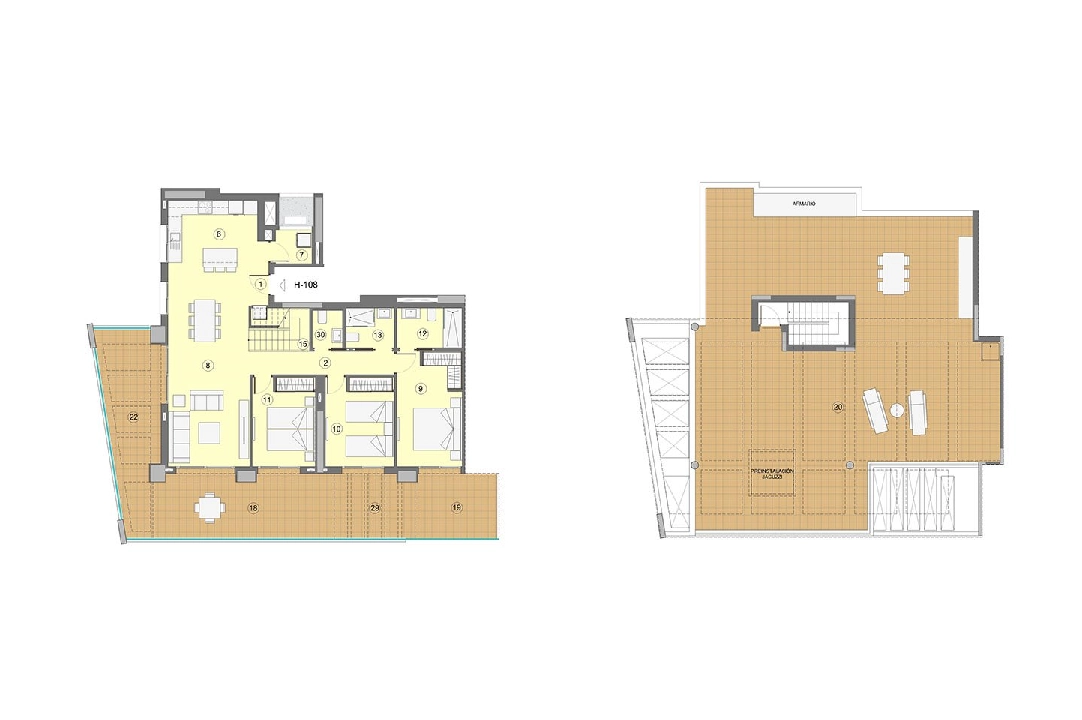 atico en Benidorm en venta, superficie 347 m², estado first owner, + fussboden, aire acondicionado, 3 dormitorios, 2 banos, piscina, ref.: HA-BEN-112-A05-10