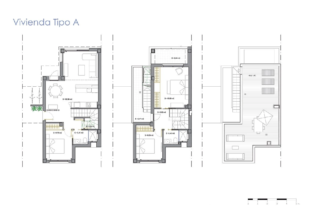 villa en Santiago de la Ribera en venta, superficie 155 m², estado first owner, parcela 164 m², 3 dormitorios, 2 banos, piscina, ref.: HA-SRN-116-E01-12