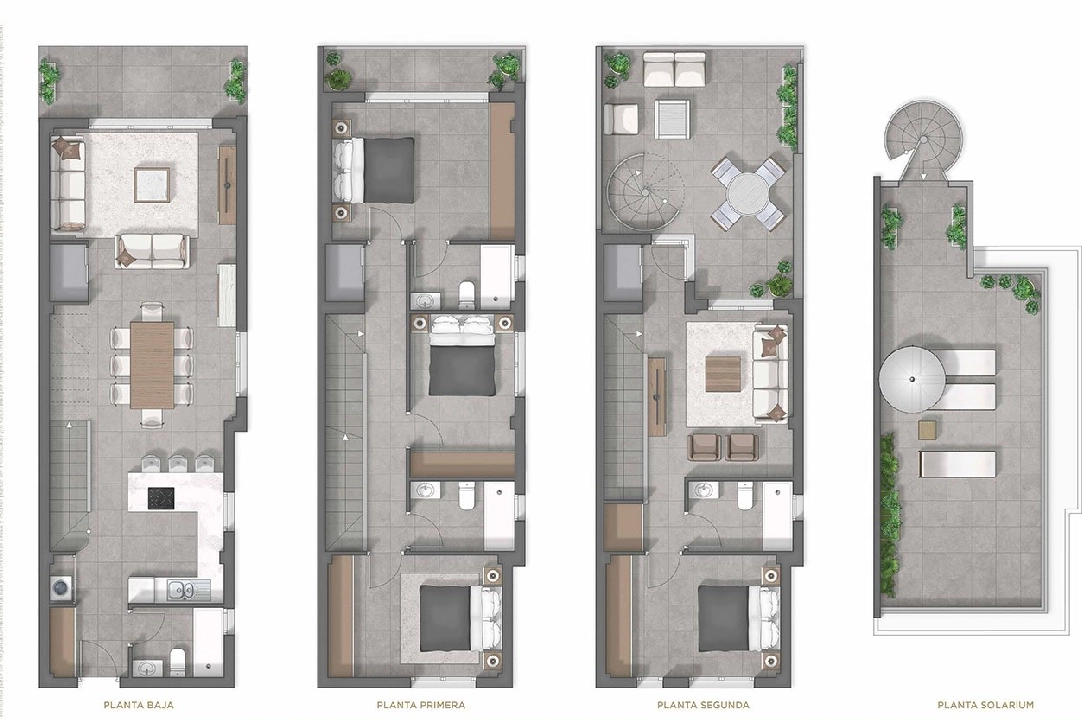 casa duplex en Guardamar del Segura en venta, superficie 202 m², estado first owner, parcela 148 m², 4 dormitorios, 4 banos, ref.: HA-GUN-150-D01-10