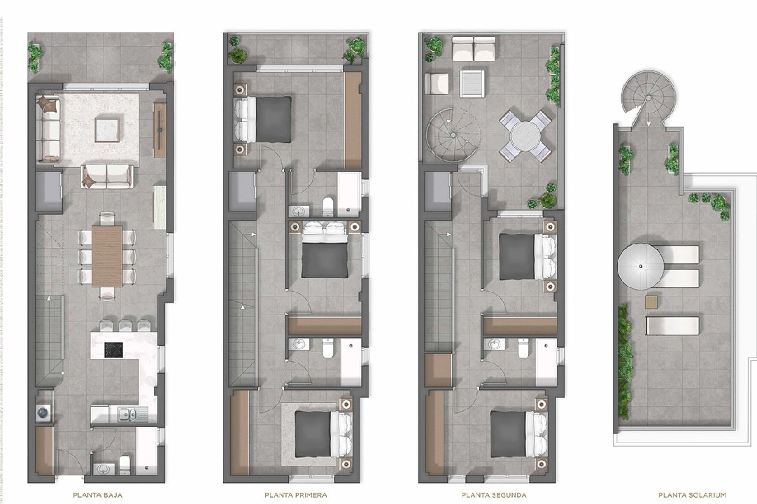 casa duplex en Guardamar del Segura en venta, superficie 202 m², estado first owner, parcela 148 m², 4 dormitorios, 4 banos, ref.: HA-GUN-150-D01-12