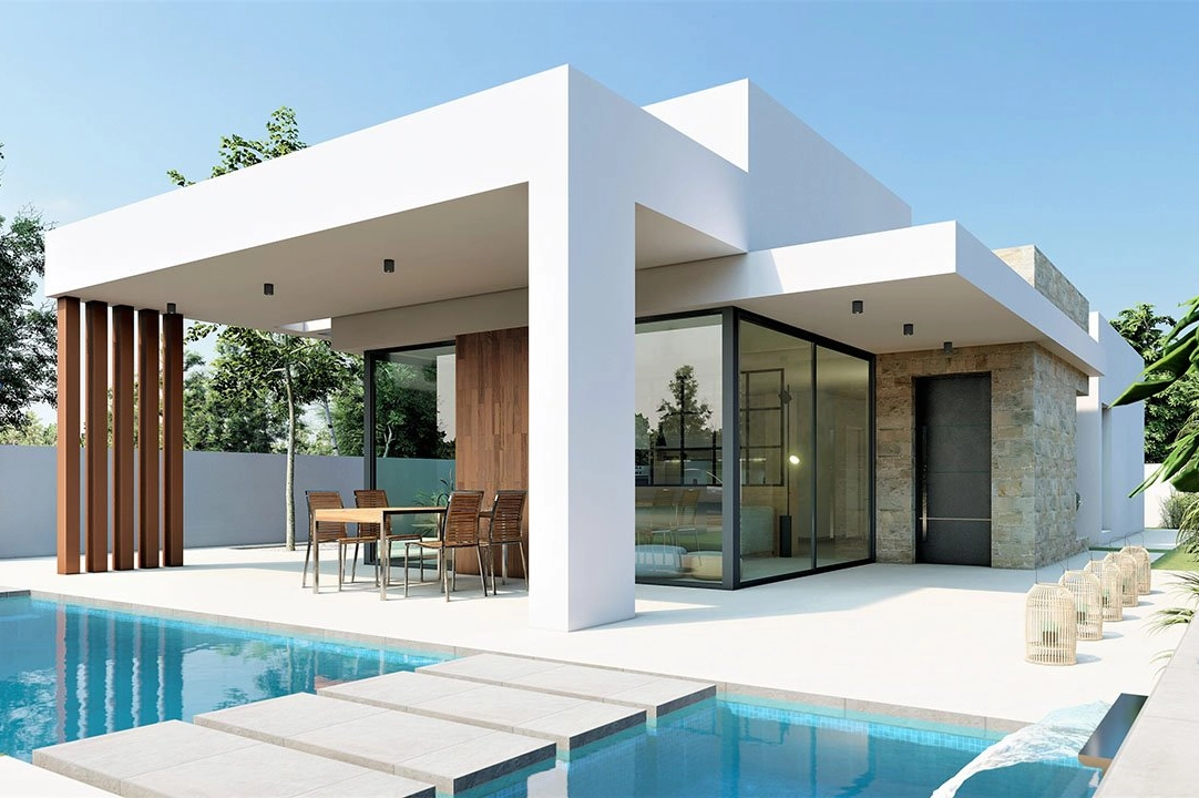 villa en San Fulgencio en venta, superficie 135 m², estado first owner, parcela 500 m², 3 dormitorios, 2 banos, piscina, ref.: HA-MAN-270-E01-1