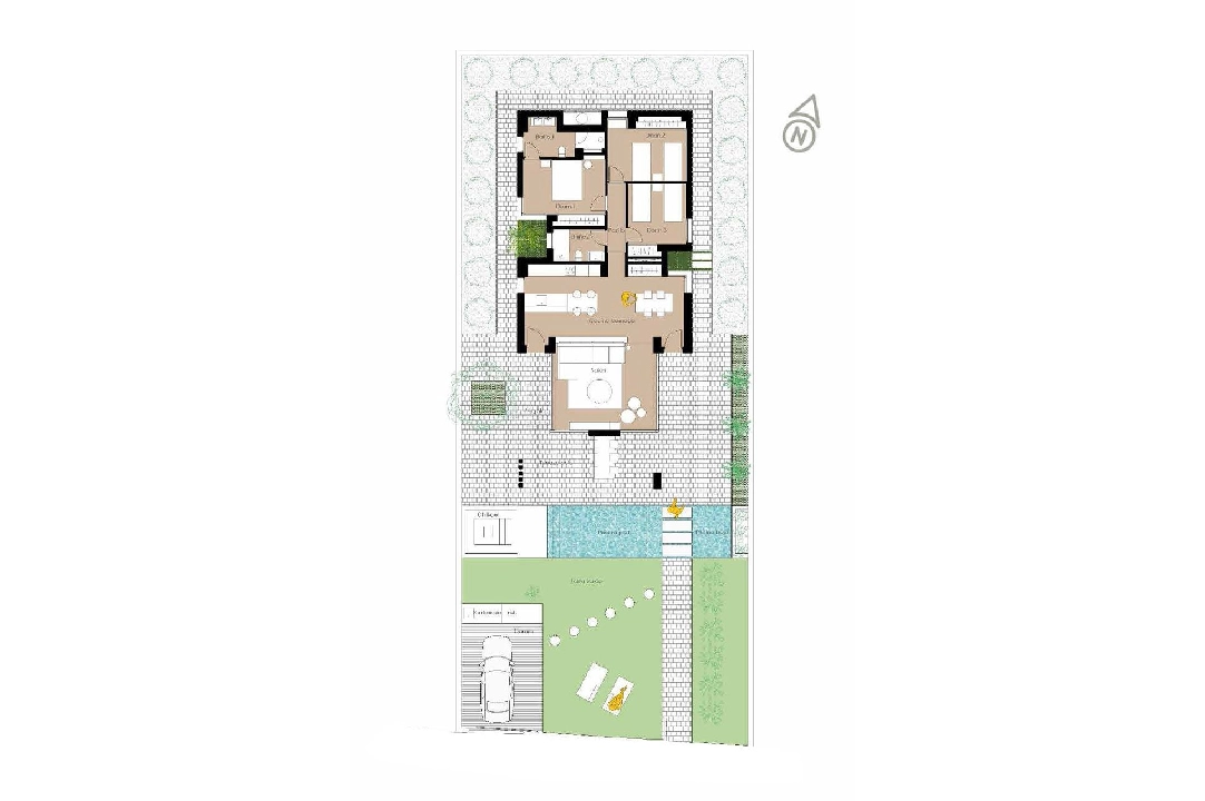 villa en San Fulgencio en venta, superficie 135 m², estado first owner, parcela 500 m², 3 dormitorios, 2 banos, piscina, ref.: HA-MAN-270-E01-14