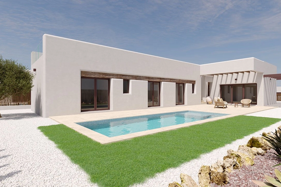 villa en Algorfa en venta, superficie 283 m², estado first owner, aire acondicionado, parcela 424 m², 3 dormitorios, 2 banos, piscina, ref.: HA-ARN-108-E02-1