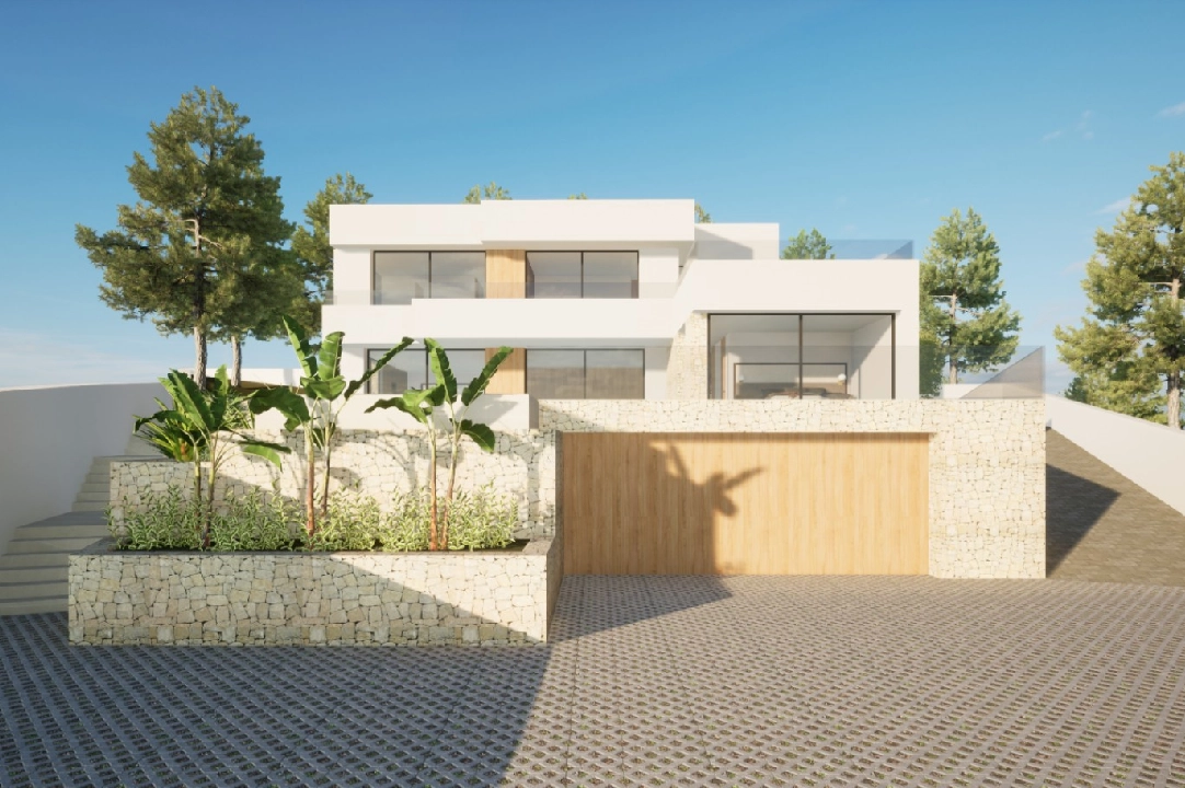 villa en Moraira(Pla del Mar) en venta, superficie 340 m², ano de construccion 2023, aire acondicionado, parcela 1070 m², 4 dormitorios, 4 banos, piscina, ref.: BI-MT.H-787-14