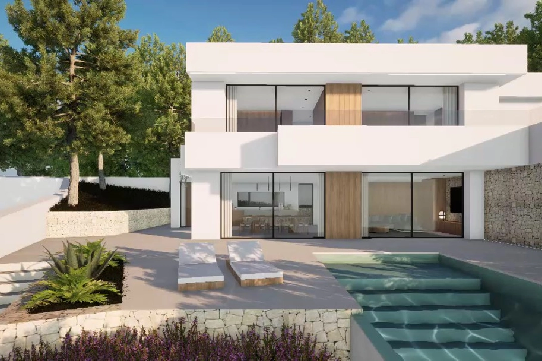 villa en Moraira(Pla del Mar) en venta, superficie 340 m², ano de construccion 2023, aire acondicionado, parcela 1070 m², 4 dormitorios, 4 banos, piscina, ref.: BI-MT.H-787-4
