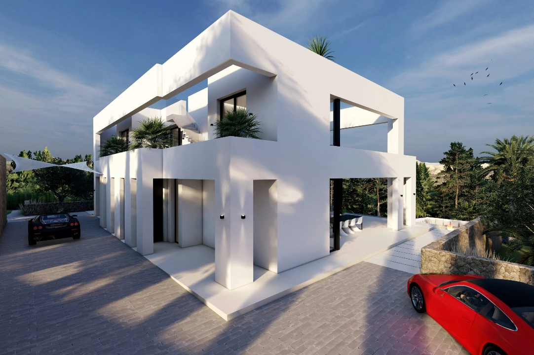 villa en Benissa(Benissa Costa) en venta, superficie 574 m², aire acondicionado, parcela 1372 m², 4 dormitorios, 4 banos, piscina, ref.: BP-7015BEN-44