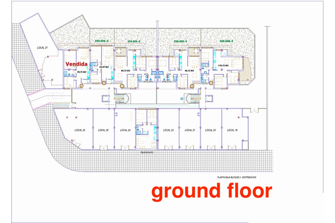 apartamento en Vilajoyosa(Urb. Paraiso) en venta, superficie 63 m², aire acondicionado, parcela 63 m², 2 dormitorios, 1 banos, ref.: BP-7019VIL-16