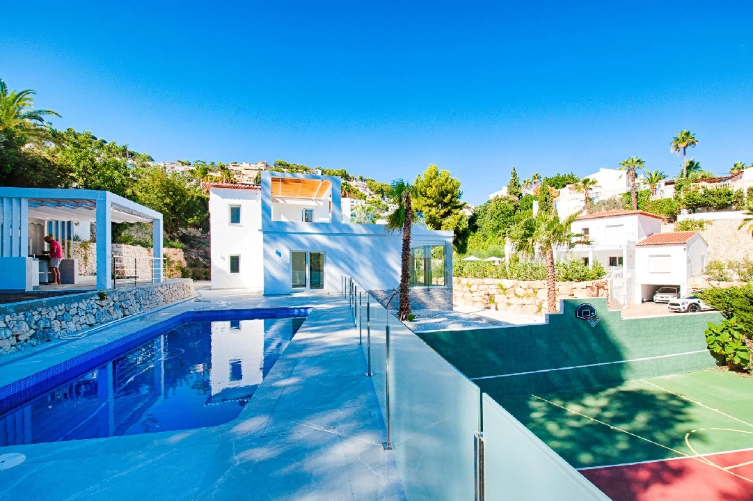 villa en Moraira(Pinar del abogat) en venta, superficie 400 m², aire acondicionado, parcela 1200 m², 3 dormitorios, 3 banos, piscina, ref.: AM-12058DA-3700-12