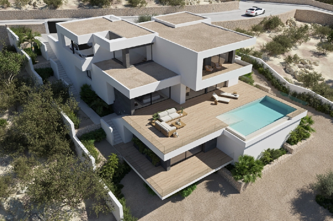 villa en Cumbre del Sol(Residencial Plus Jazmines) en venta, superficie 207 m², parcela 1020 m², 3 dormitorios, 4 banos, piscina, ref.: VA-AJ137-6