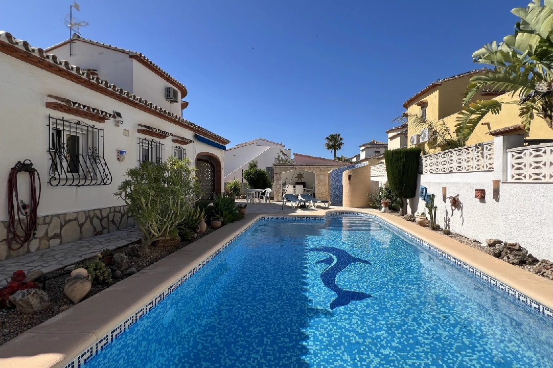 villa en Els Poblets en alquiler de vacaciones, superficie 125 m², ano de construccion 2003, + KLIMA, aire acondicionado, parcela 400 m², 2 dormitorios, 2 banos, piscina, ref.: T-1123-3