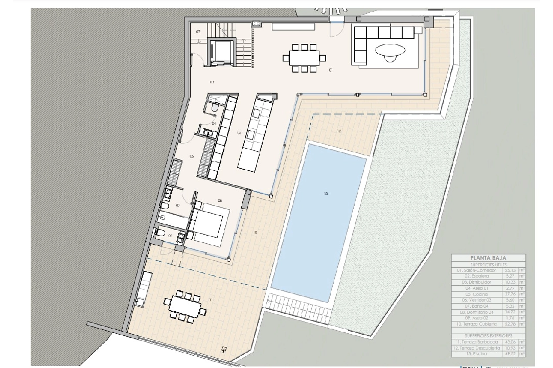 villa en Altea(Altea Hills) en venta, superficie 610 m², aire acondicionado, parcela 1302 m², 4 dormitorios, 4 banos, piscina, ref.: BP-3622ALT-27