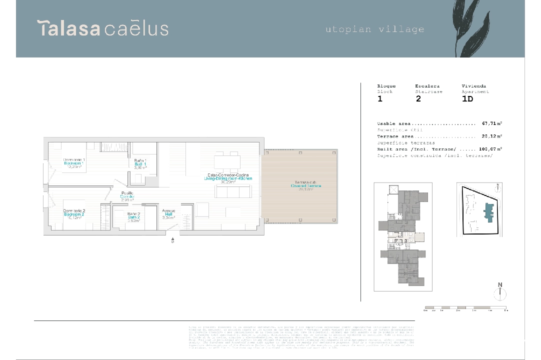 apartamento en El Vergel en venta, superficie 66 m², ano de construccion 2024, parcela 20 m², 2 dormitorios, 2 banos, ref.: TC-B1-2A-2