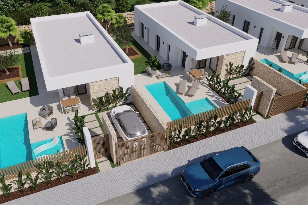 villa en Finestrat(Finestrat Urbanizaciones) en venta, superficie 89 m², parcela 310 m², 2 dormitorios, 2 banos, piscina, ref.: AM-1187DA-3700-1
