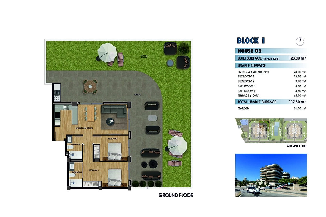 apartamento en la planta superior en Los Arenales del Sol en venta, superficie 117 m², estado first owner, 2 dormitorios, 2 banos, piscina, ref.: HA-ADN-141-A01-28
