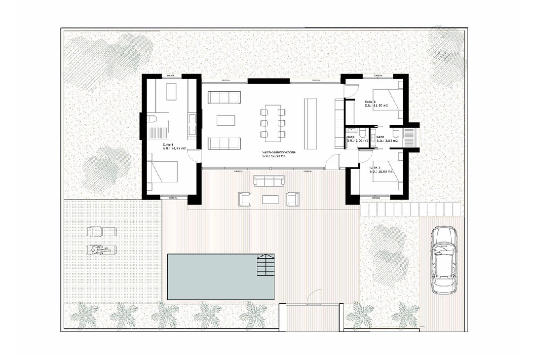 villa en Ciudad Quesada en venta, superficie 150 m², estado first owner, parcela 530 m², 3 dormitorios, 2 banos, piscina, ref.: HA-CQN-101-E03-16