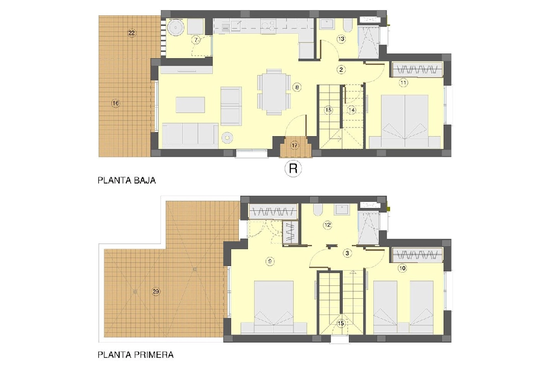 villa en Busot en venta, superficie 137 m², estado first owner, 3 dormitorios, 2 banos, piscina, ref.: HA-BUN-122-E03-6