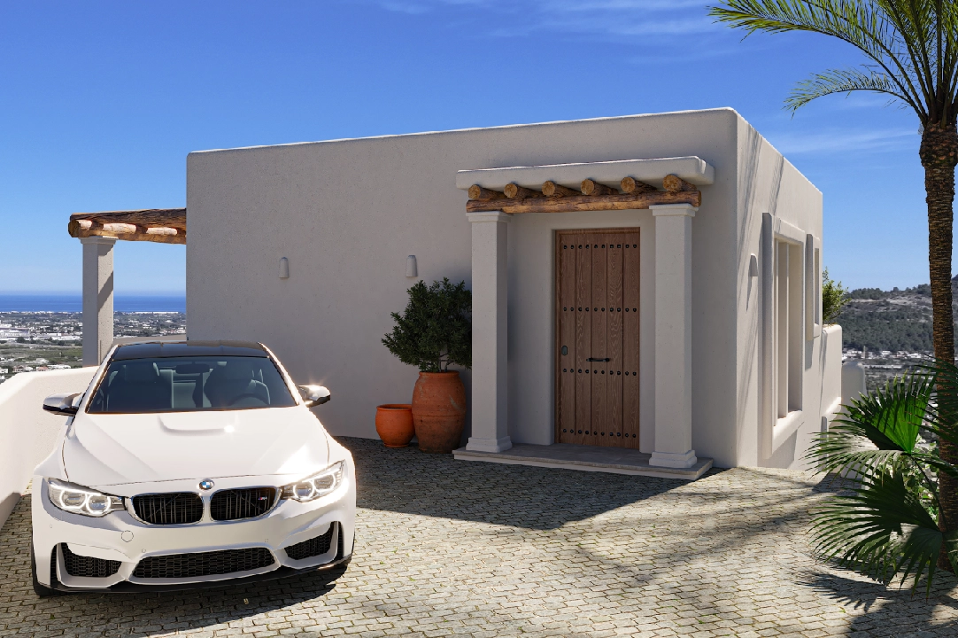 villa en Pedreguer(Monte Solana I) en venta, superficie 252 m², ano de construccion 2025, aire acondicionado, parcela 608 m², 3 dormitorios, 2 banos, piscina, ref.: UM-UV-SERPIS-11