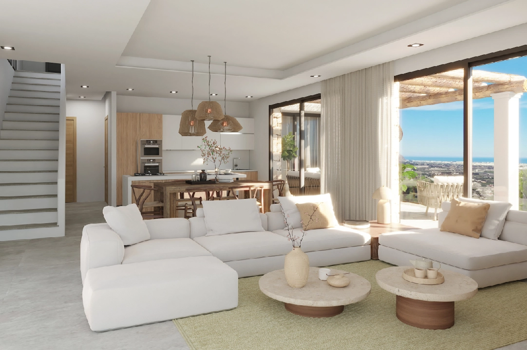 villa en Pedreguer(Monte Solana I) en venta, superficie 252 m², ano de construccion 2025, aire acondicionado, parcela 608 m², 3 dormitorios, 2 banos, piscina, ref.: UM-UV-SERPIS-18