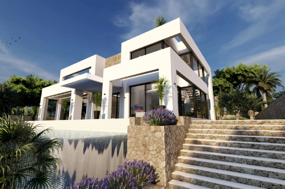 villa en Benissa(La Fustera) en venta, superficie 615 m², ano de construccion 2023, aire acondicionado, parcela 1347 m², 4 dormitorios, 3 banos, piscina, ref.: BI-BE.H-902-1