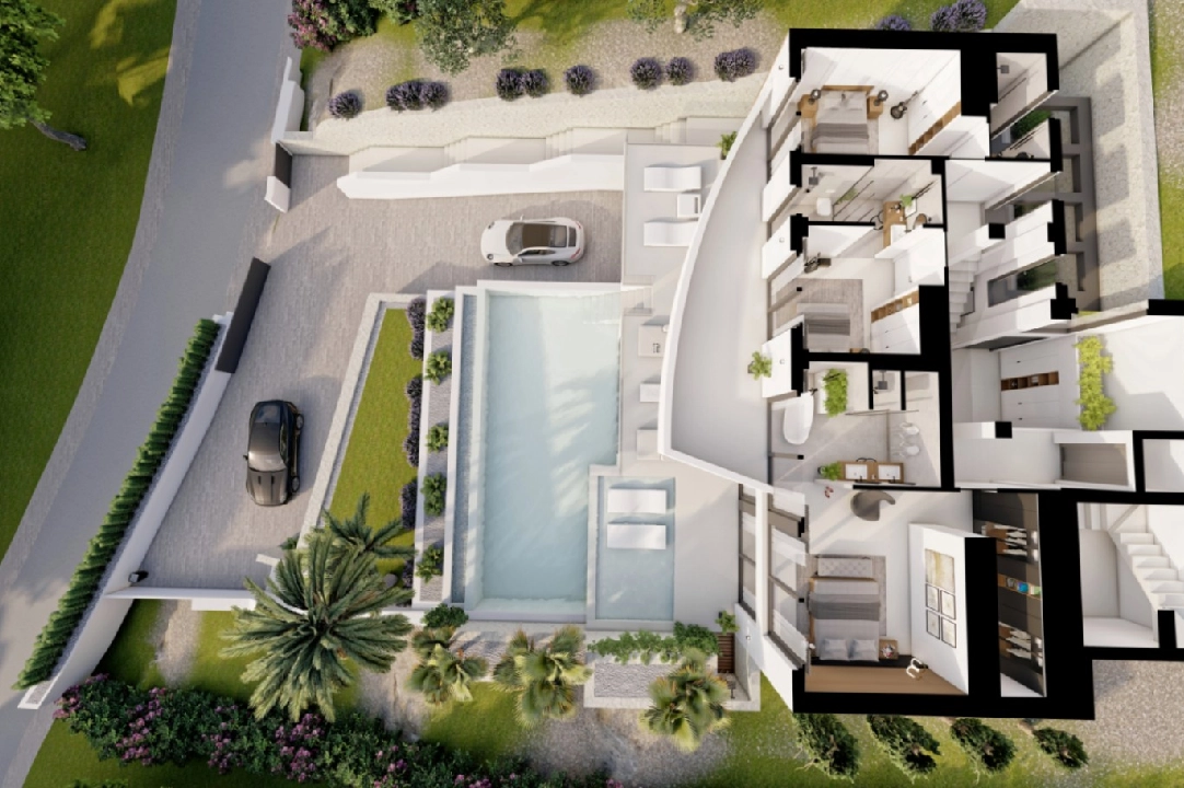 villa en Altea en venta, superficie 540 m², ano de construccion 2024, aire acondicionado, parcela 1270 m², 4 dormitorios, 4 banos, piscina, ref.: BI-AL.H-031-2