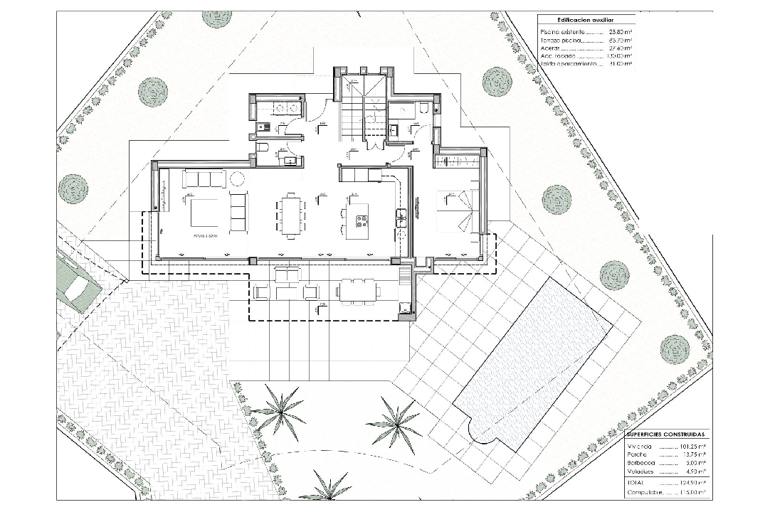 villa en Benissa(La Fustera) en venta, superficie 284 m², aire acondicionado, parcela 725 m², 3 dormitorios, 3 banos, piscina, ref.: BI-BE.H-903-6