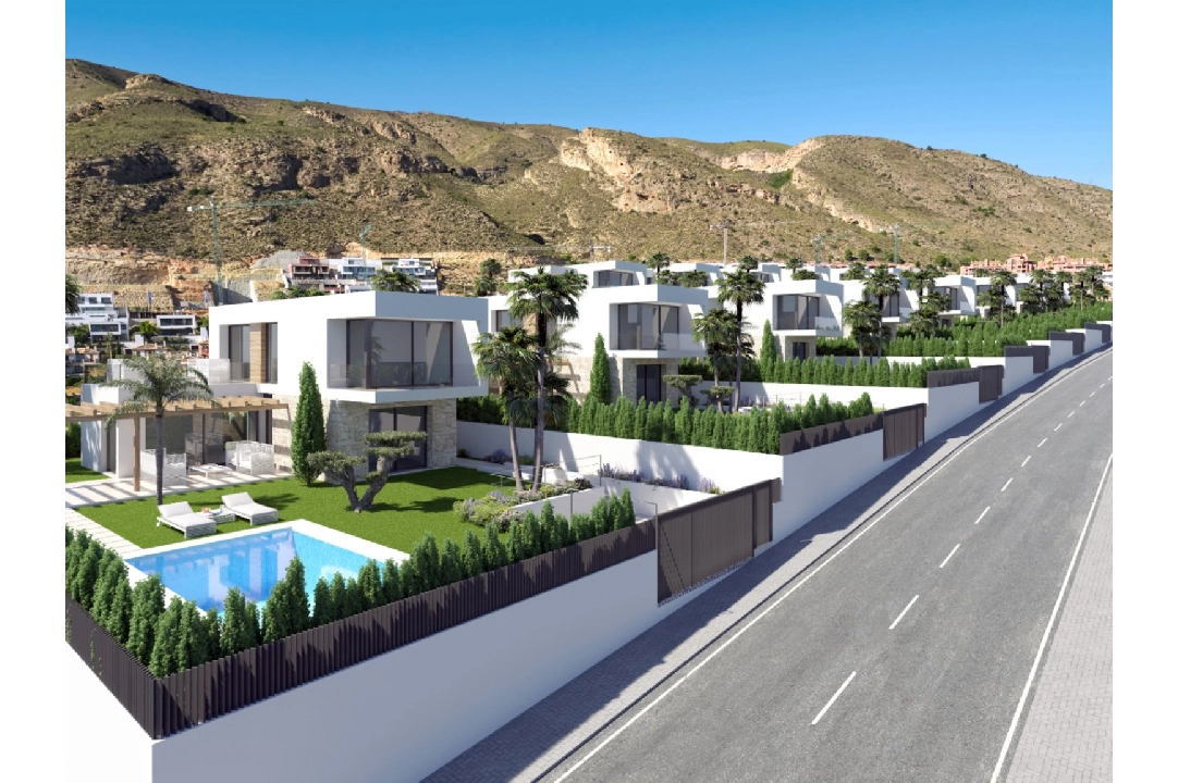 villa en Finestrat en venta, superficie 282 m², ano de construccion 2023, + KLIMA, aire acondicionado, parcela 482 m², 3 dormitorios, 3 banos, piscina, ref.: BI-AL.H-032-2