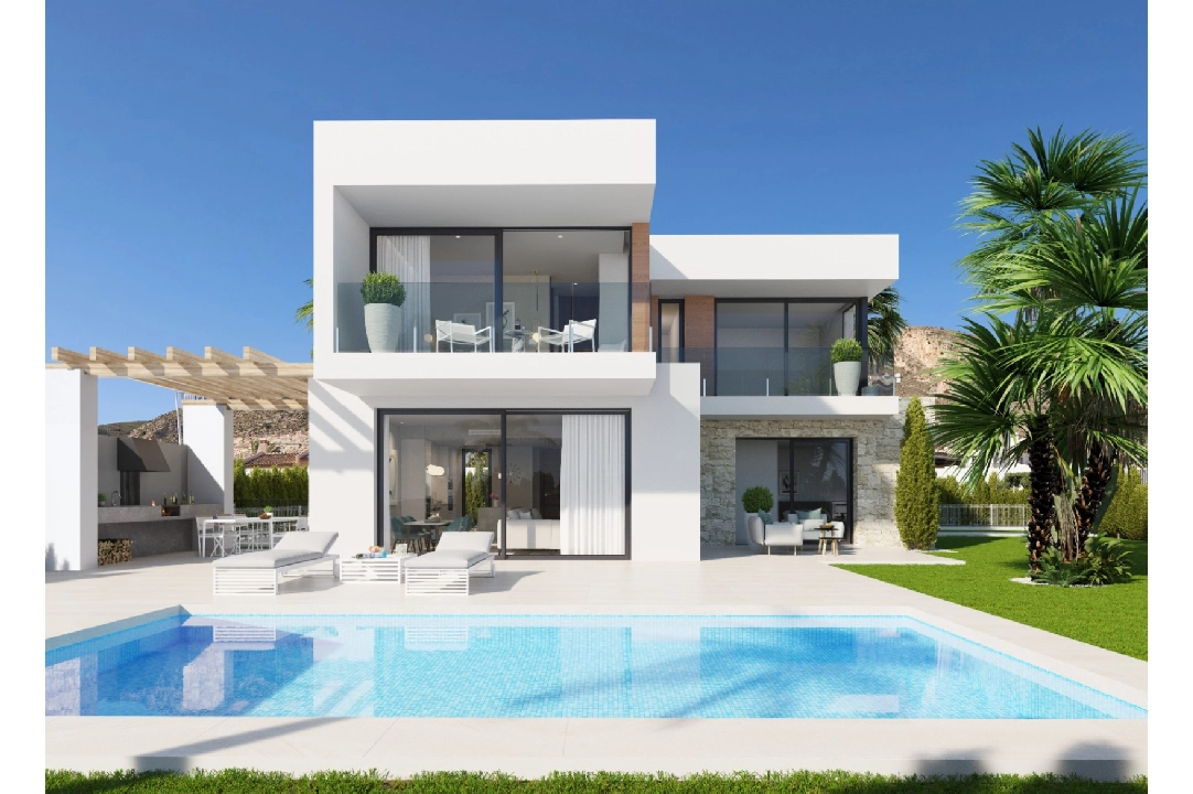 villa en Finestrat en venta, superficie 423 m², ano de construccion 2024, + KLIMA, aire acondicionado, parcela 578 m², 4 dormitorios, 3 banos, piscina, ref.: BI-AL.H-033-1