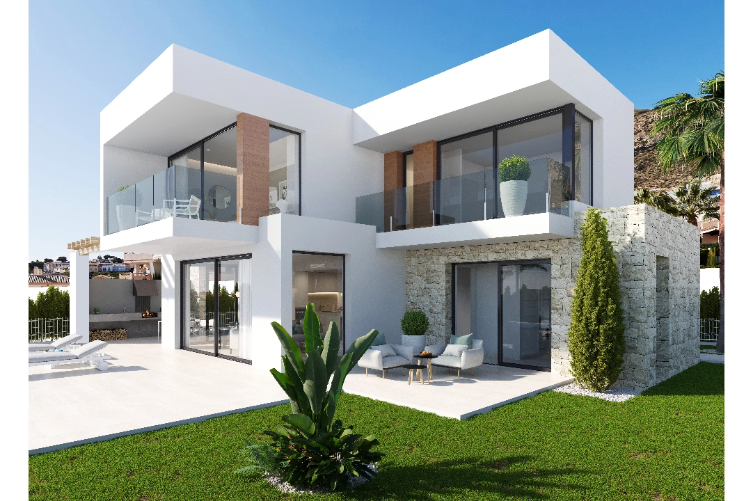 villa en Finestrat en venta, superficie 423 m², ano de construccion 2024, + KLIMA, aire acondicionado, parcela 578 m², 4 dormitorios, 3 banos, piscina, ref.: BI-AL.H-033-12