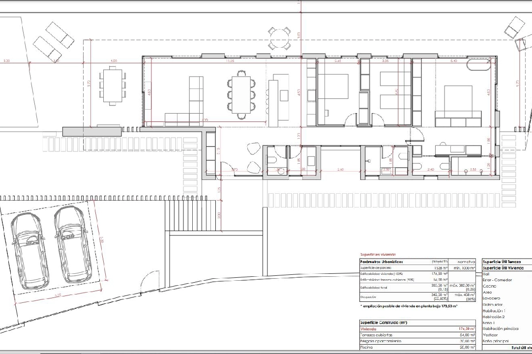 villa en Denia en venta, superficie 176 m², ano de construccion 2023, aire acondicionado, parcela 1514 m², 3 dormitorios, 3 banos, piscina, ref.: BI-DE.H-008-27